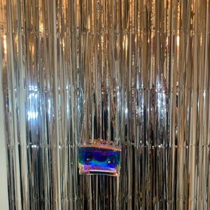 Mini holographic clear bag